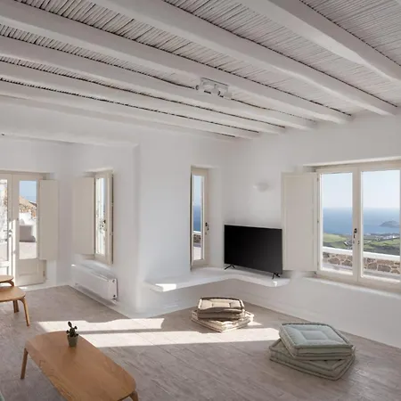 别墅 Lavish Mykonos Retreat | Nimbus | 6 Bedrooms | Terrace With Spectacular Sea Views | Private Pool | Bbq | 卡拉法蒂斯