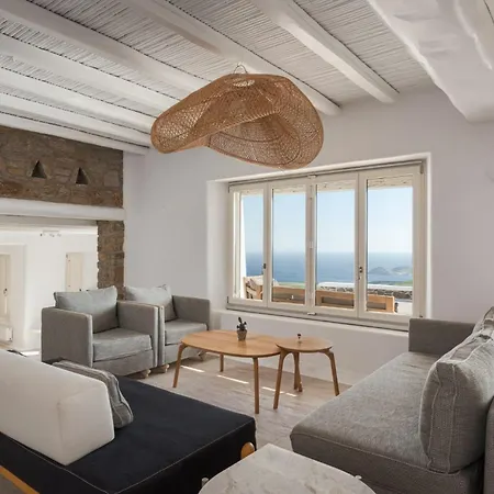 Vila Lavish Mykonos Retreat | Nimbus | 6 Bedrooms | Terrace With Spectacular Sea Views | Private Pool | Bbq | Kalafatis